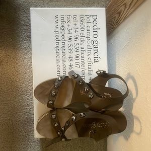 Pedro Garcia Swarovski Stud Sandals